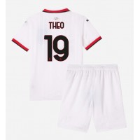 Maglie da calcio AC Milan Theo Hernandez #19 Seconda Maglia Bambino 2024-25 Manica Corta (+ Pantaloni corti)